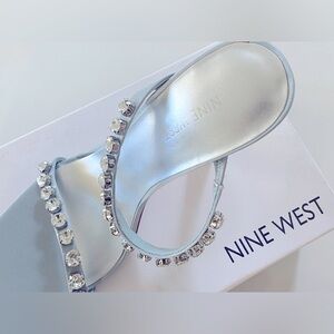 A pair of very cute Nine West embellished heels, approximately 4.5 inch.